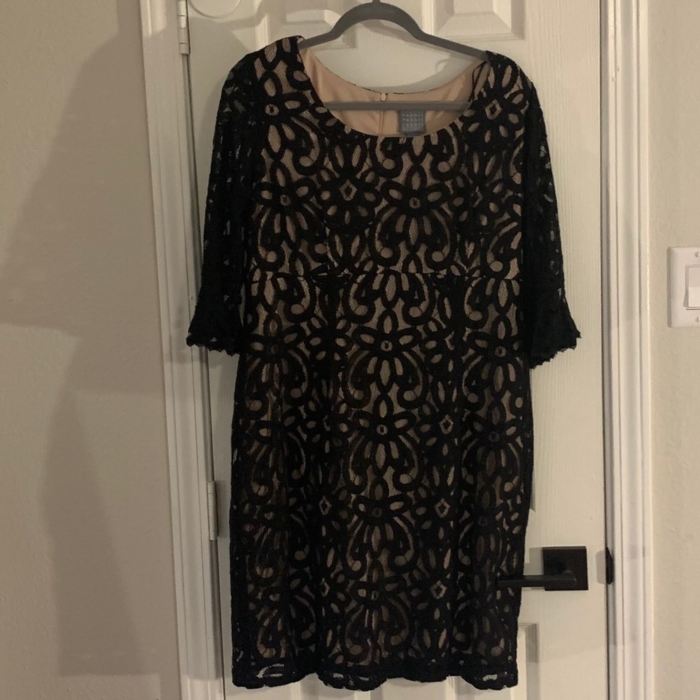 Black lace dress